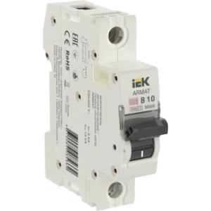 IEK ARMAT Автоматический выключатель M06N 1P B 10А - AR-M06N-1-B010 IEK ARMAT Автоматический выключатель M06N 1P B 10А - AR-M06N-1-B010
