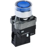 IEK Кнопка управления LA167-BW3671 d=22мм RC 1з с подсветкой синяя