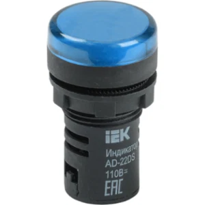 IEK Лампа AD22DS(LED)матрица d=22мм синий 110В AC/DC - BLS10-ADDS-110-K07 IEK Лампа AD22DS(LED)матрица d=22мм синий 110В AC/DC - BLS10-ADDS-110-K07