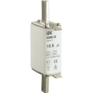 IEK Плавкая вставка предохранителя ППНИ-33 габарит 0 10А - DPP20-010 IEK Плавкая вставка предохранителя ППНИ-33 габарит 0 10А - DPP20-010