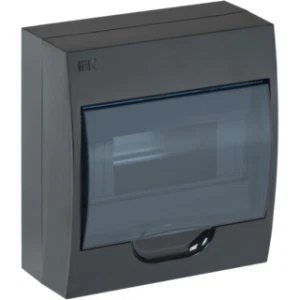 IEK KREPTA 3 Корпус пластиковый ЩРН-П-8 IP41 черный - MKP12-N-08-41-K02 IEK KREPTA 3 Корпус пластиковый ЩРН-П-8 IP41 черный - MKP12-N-08-41-K02