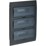 IEK KREPTA 3 Корпус пластиковый ЩРВ-П-36 IP41 черный