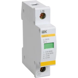 IEK Ограничитель импульсных перенапряжений ОПС1-D 1Р 5/10кА 230B - MOP20-1-D IEK Ограничитель импульсных перенапряжений ОПС1-D 1Р 5/10кА 230B - MOP20-1-D