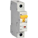 IEK Автоматический выключатель ВА47-60МА без теплового расцепителя 1P 6А 6кА D